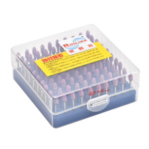 RUILIKE Pink Bullet-shaped Abrasive Material with 3mm Handle - Image 3