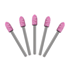 RUILIKE Pink Bullet-shaped Abrasive Material with 3mm Handle