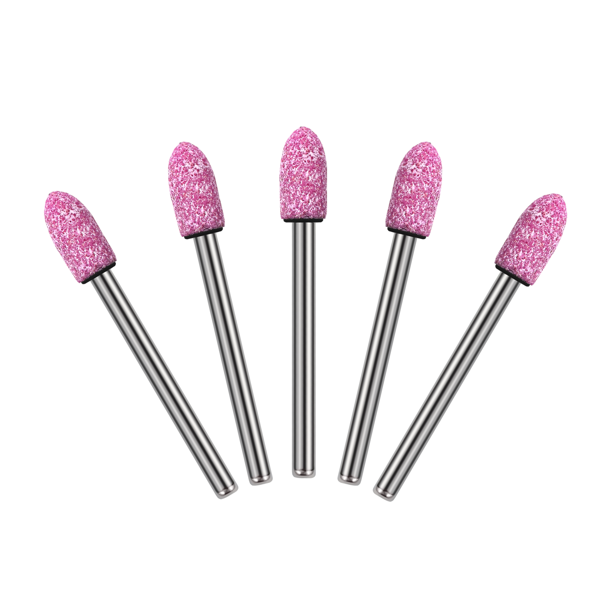 RUILIKE Pink Bullet-shaped Abrasive Material with 3mm Handle - Image 1