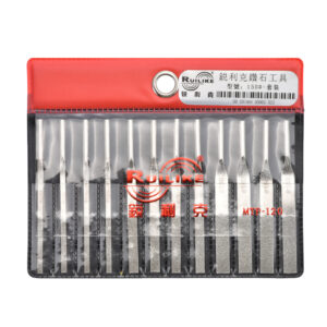 Ruilike Diamond File Set 2mm 4mm 6mm 8mm Polishing Tools with 140# 200# 400# 600# Files & Rasps