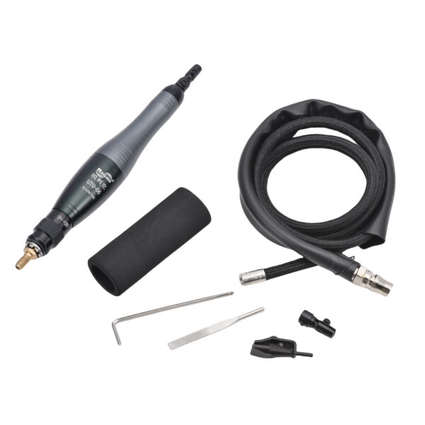 High Speed Pneumatic Ultrasonic File Machine Kit With Ceramic Stones for Detail Corner Deburring Work