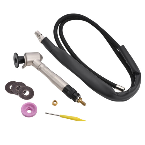 Ruilike Pneumatic Abrasive Machine Polisher Variable Speed Right Angle Grip High-Speed 22000rpm for Stainless Steel Grinding