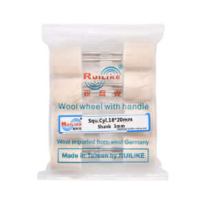 Wool wheel with handle square cylinder 18*20mm shank 3mm - Image 2