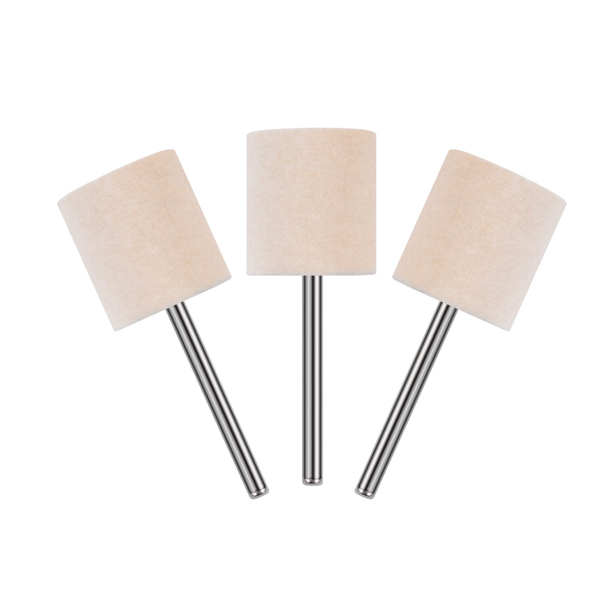 Wool wheel with handle square cylinder 18*20mm shank 3mm - Image 1