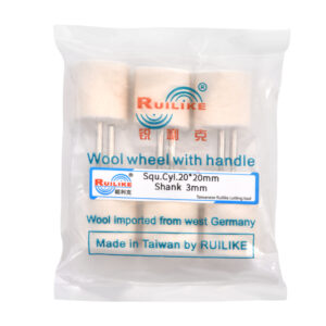 Wool wheel with handle square cylinder 20*20mm shank 3mm - Image 2