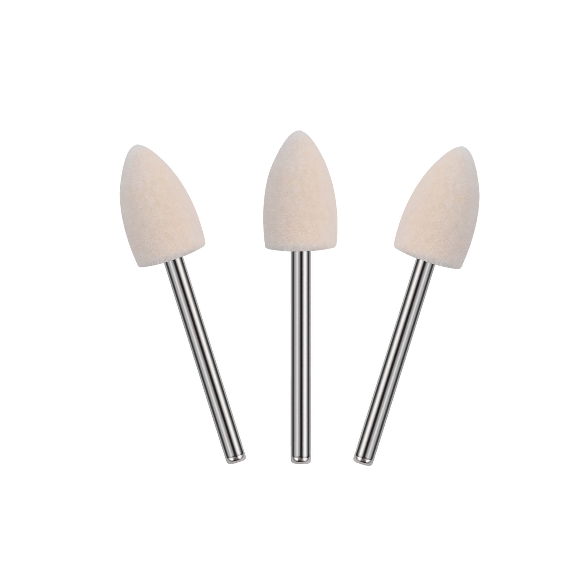 Wool wheel with handle square cylinder 10*14mm shank 3mm - Image 1