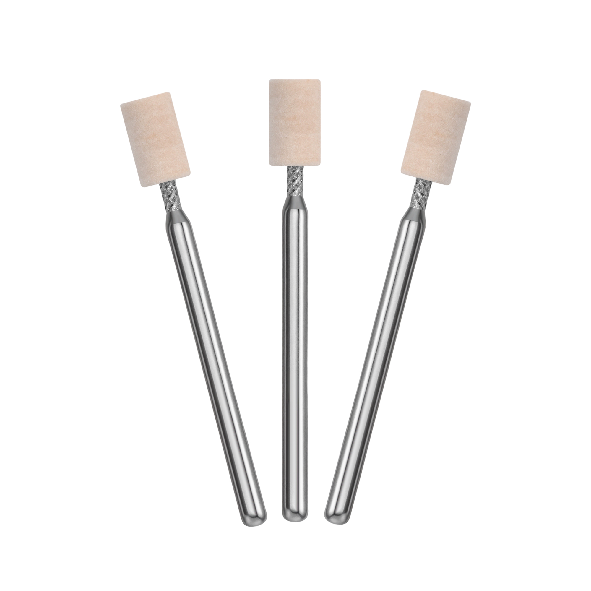 Wool wheel with handle square cylinder 5*9mm shank 3mm - Image 1