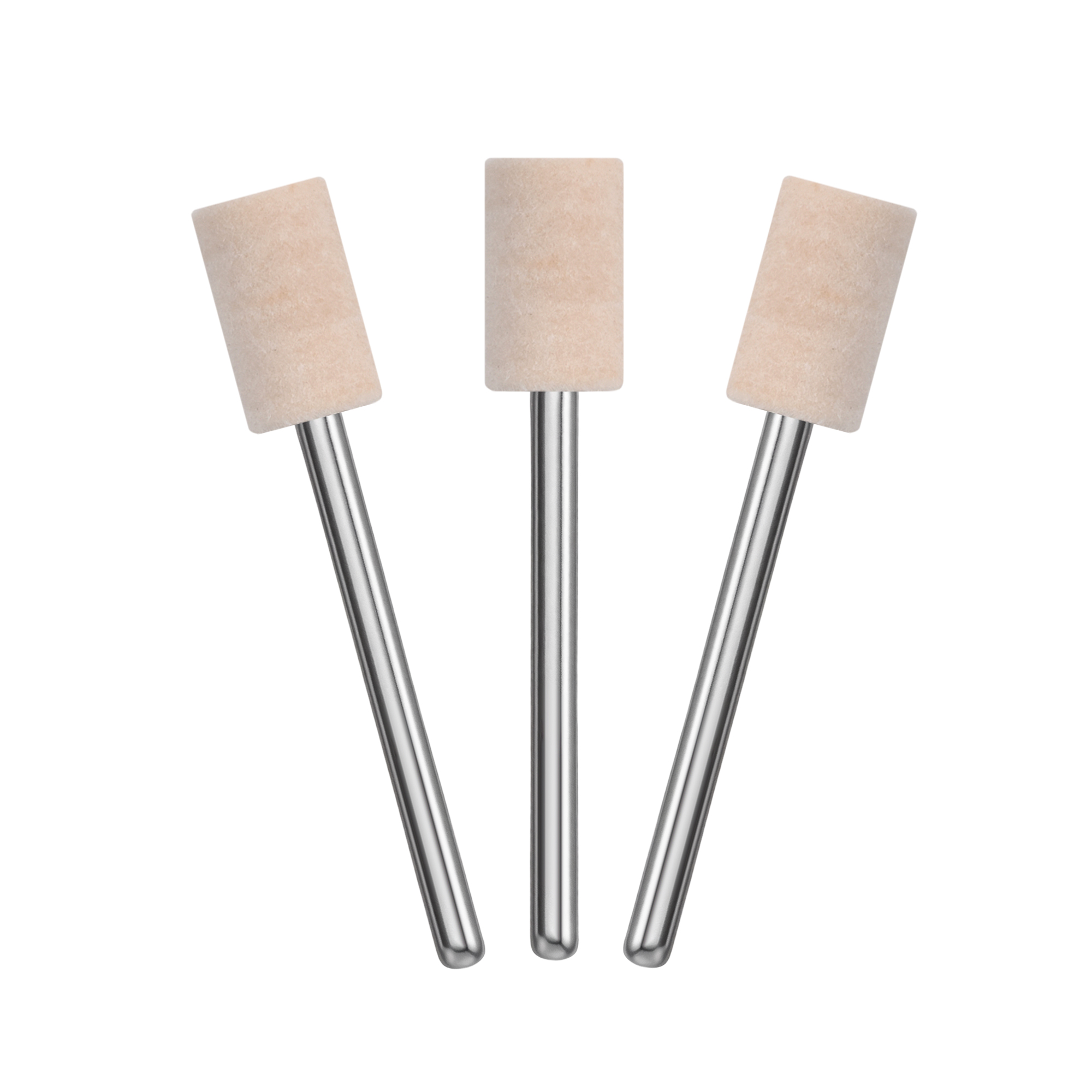 Wool wheel with handle square cylinder 8*12mm shank 3mm - Image 1