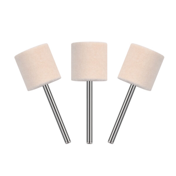 Wool wheel with handle square cylinder 16*16mm shank 3mm