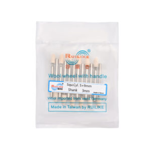 Wool wheel with handle square cylinder 5*9mm shank 3mm - Image 2