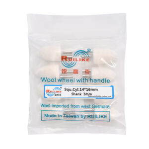 Wool wheel with handle square cylinder 14*16mm shank 3mm - Image 2