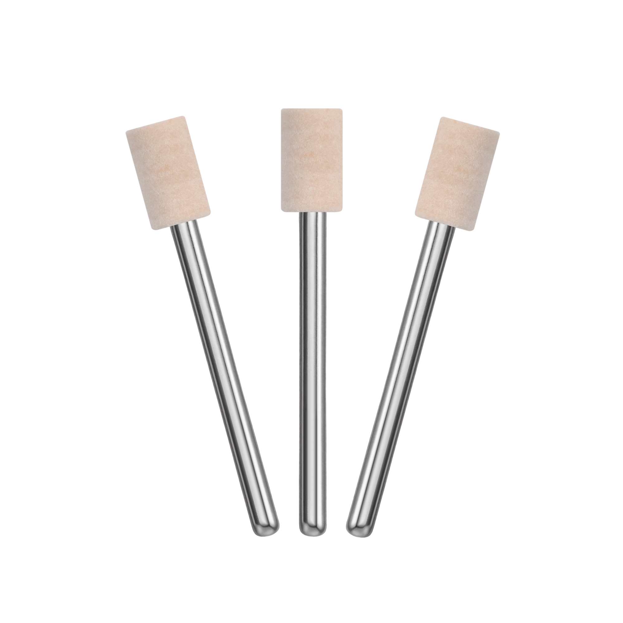 Wool wheel with handle square cylinder 6*10mm shank 3mm - Image 1