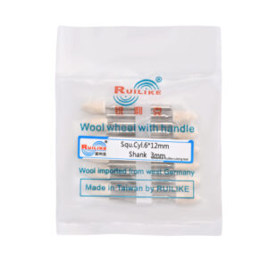 Wool wheel with handle square cylinder 6*12mm shank 3mm - Image 2