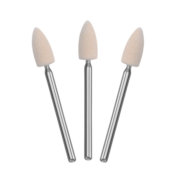 Wool wheel with handle square cylinder 6*12mm shank 3mm