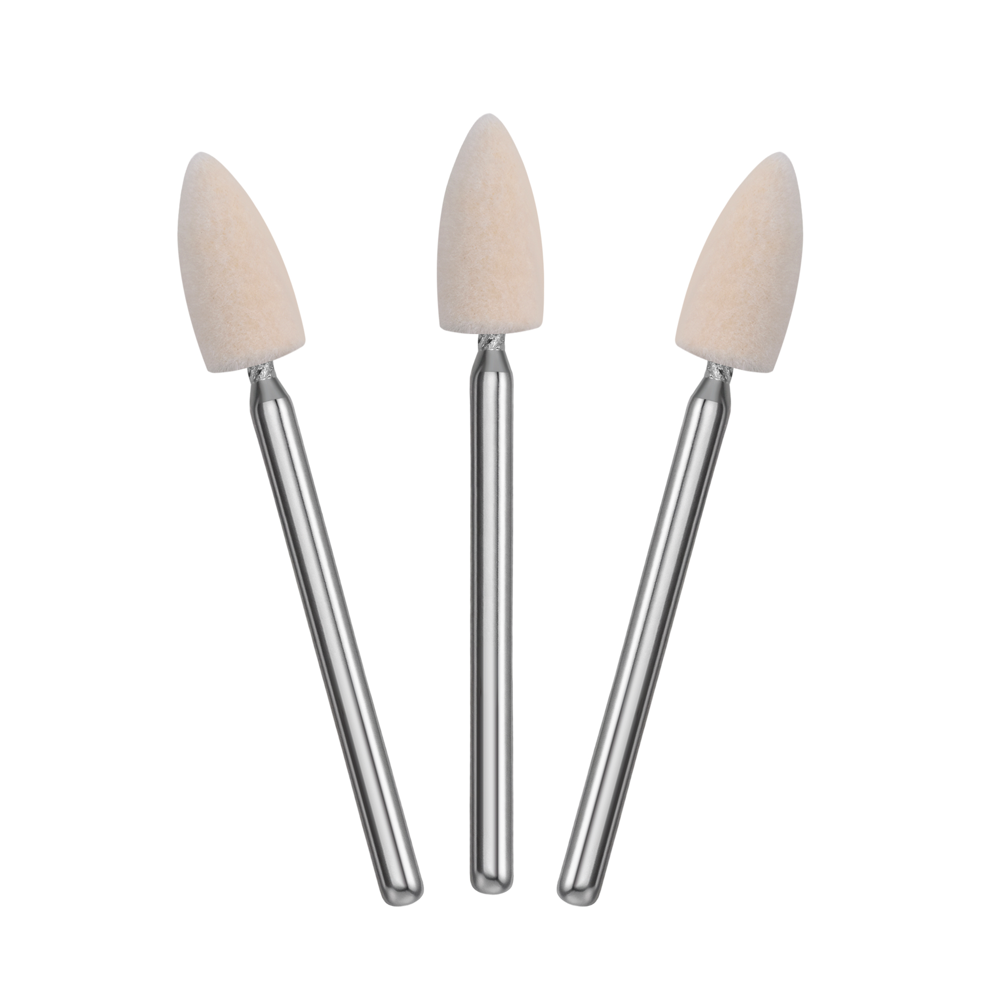 Wool wheel with handle square cylinder 6*12mm shank 3mm - Image 1